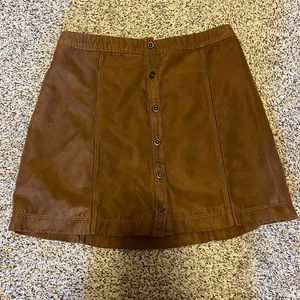 Brown skirt with buttons size 5